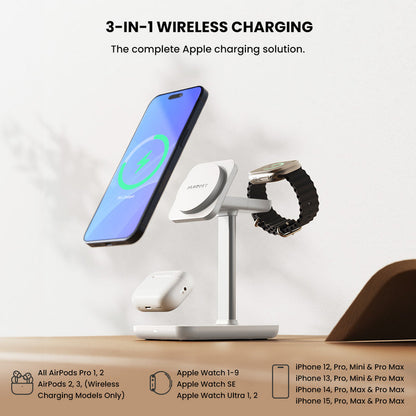 VOLTARA - TRIO 3-in-1 Wireless Charging Station