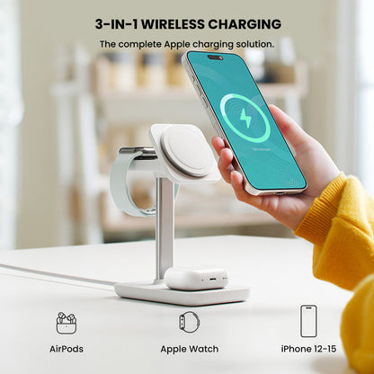 VOLTARA - TRIO ULTRA 3-in-1 Fast Wireless Charging Station